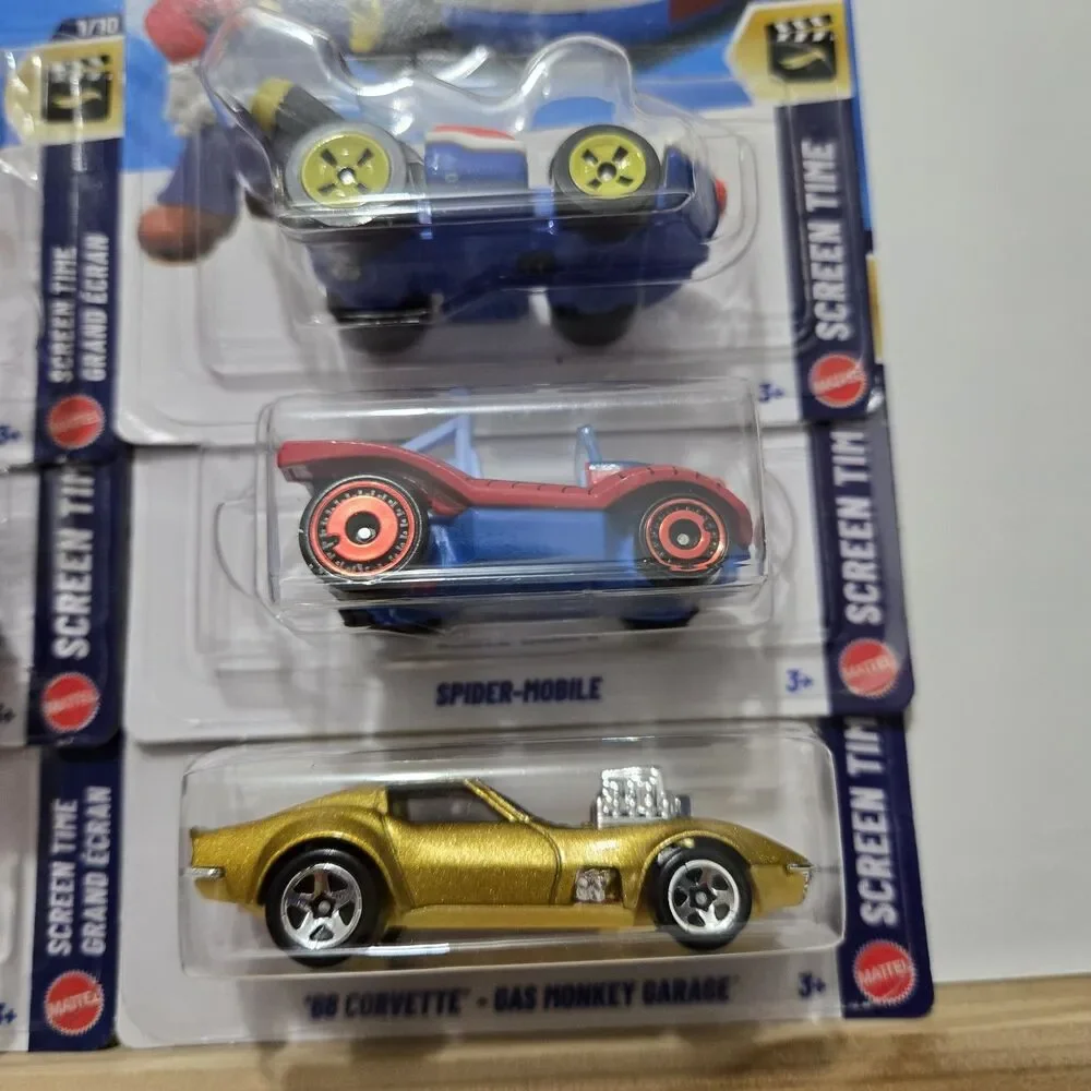 Hot Wheels Screen Time Lot Transformers Optimus Prime Mario Kart Batman Corvette